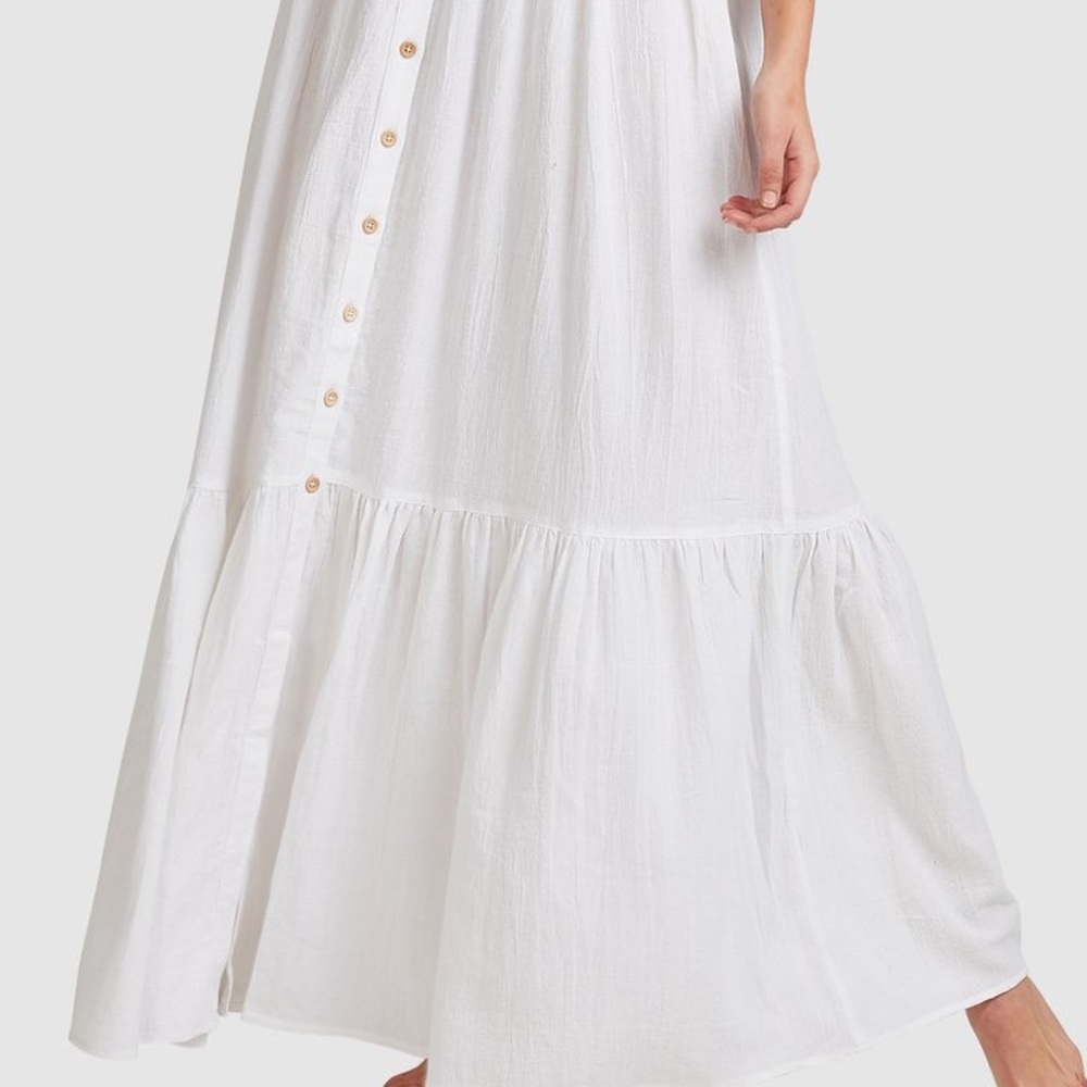Billabong White Maxi Franca Dress 𓇬☽ - Picture 8 of 8